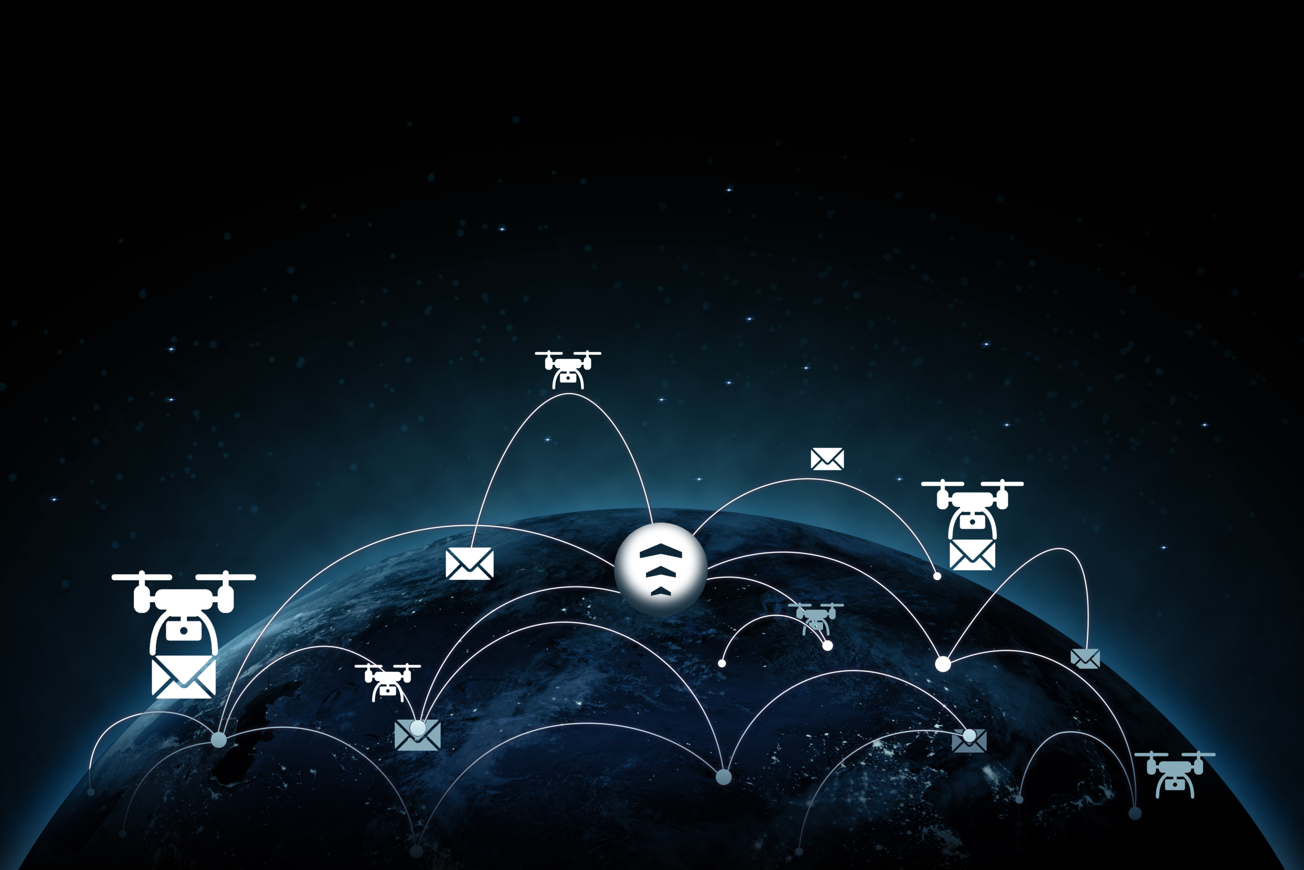 Drones bringing out email newsletter from Unisphere around the world